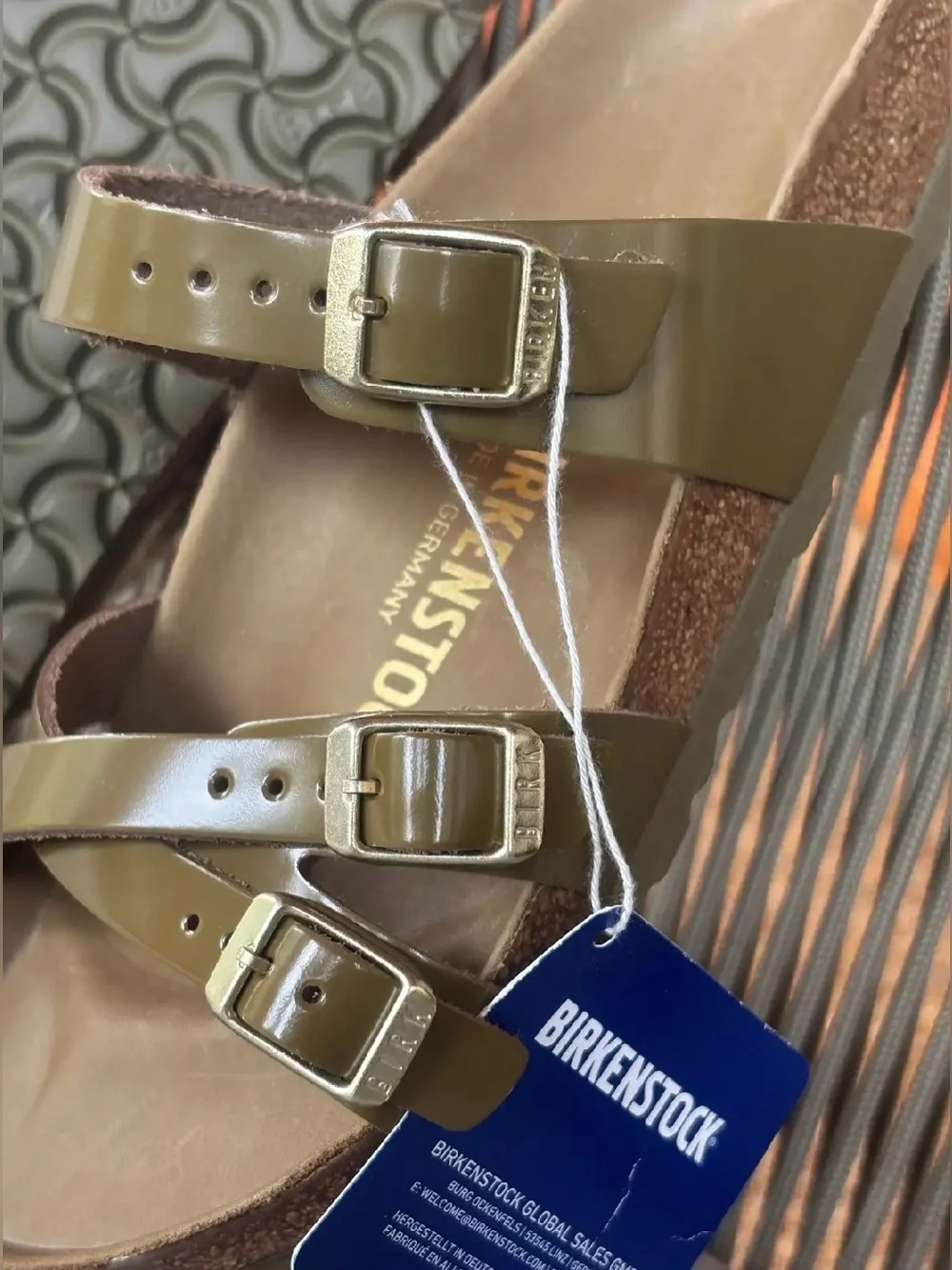 Birkenstock Franca 💅 Oiled Olive Green Leather Sandals Slides 36 40 5 5.5 9 9.5 - Picture 2 of 7